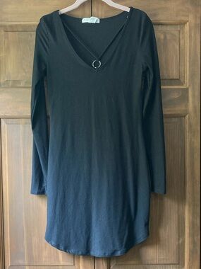 NWT Planet Gold Black LS Dress